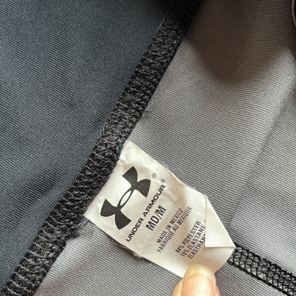 Under Armour Compression‎ Crop Leggings Black / Gray Size M - Picture 6 of 10